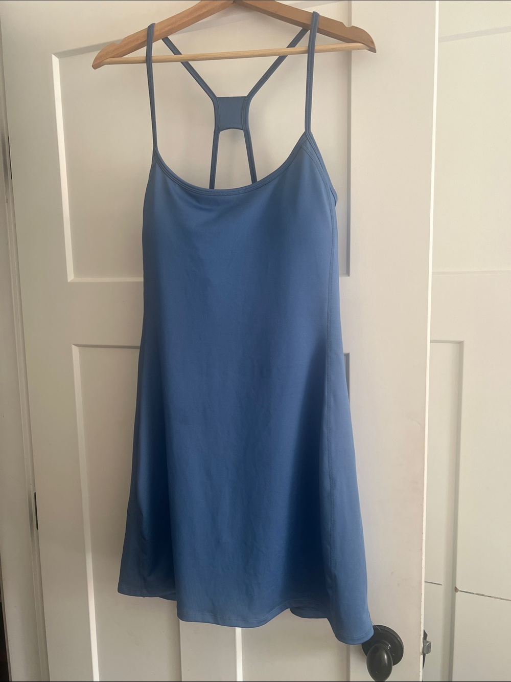 Forever 21 Dusty Blue T-Back Slip Dress